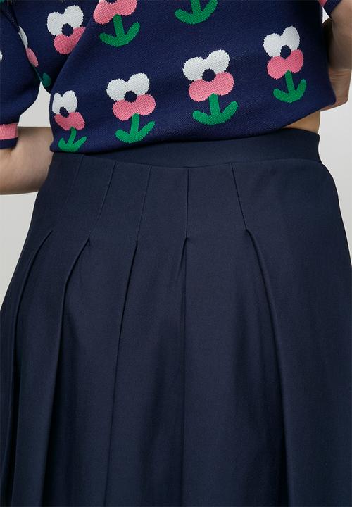 Me&B - Plus Ponti Mini Skirt - Ink