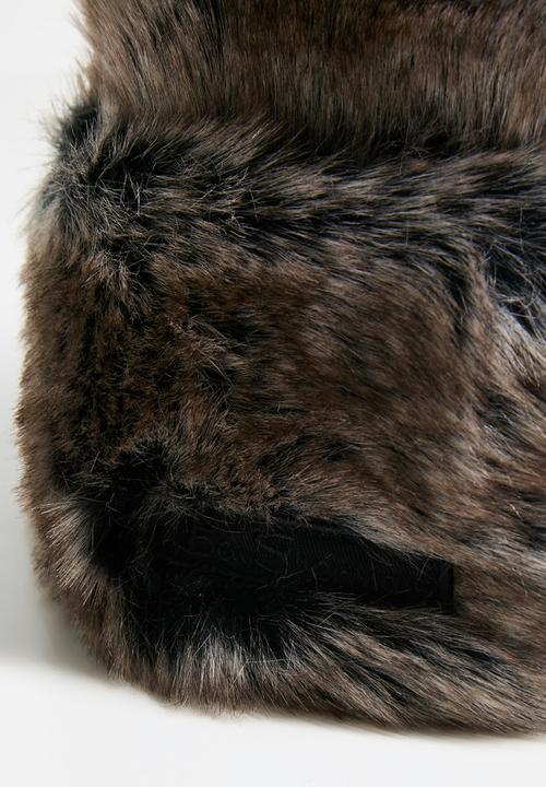 Ben Sherman - Cossack Faux Fur Hat - Black & Brown