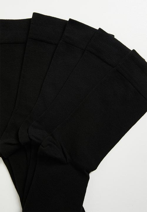 H&M - 5-pack socks - black 