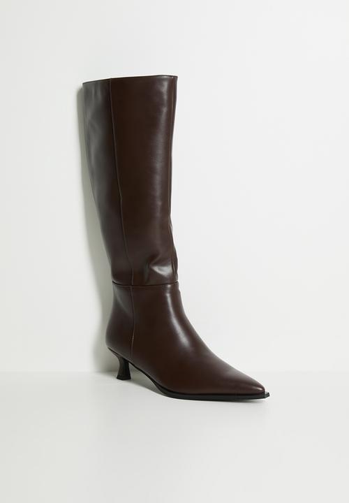 Raid London - Soho knee length boot - brown 