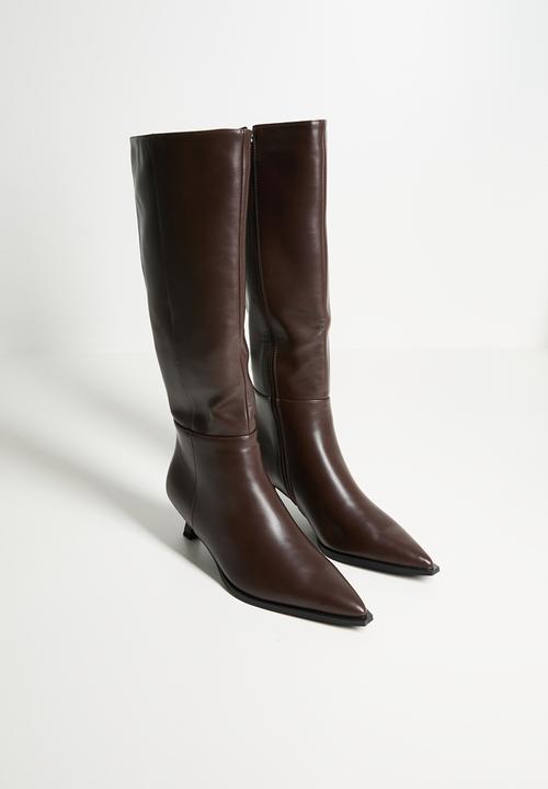 Raid London - Soho knee length boot - brown 
