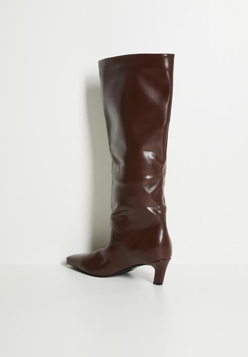 Raid London - Kellisa knee length boot - brown 