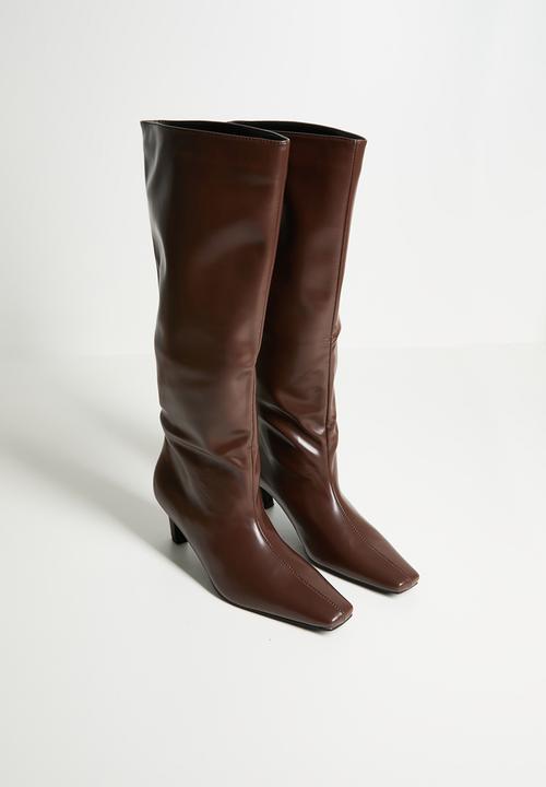 Raid London - Kellisa knee length boot - brown 