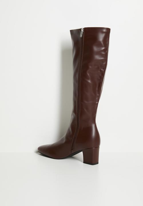 Raid London - Peyton knee length boot - brown 