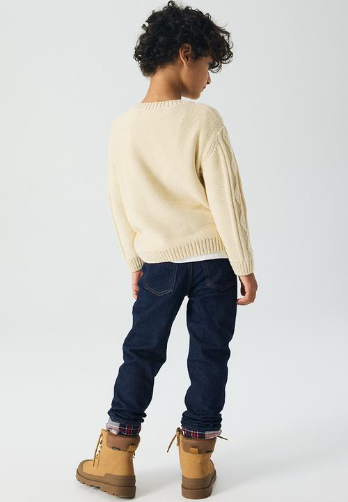 H&M - Slim fit lined jeans - denim blue