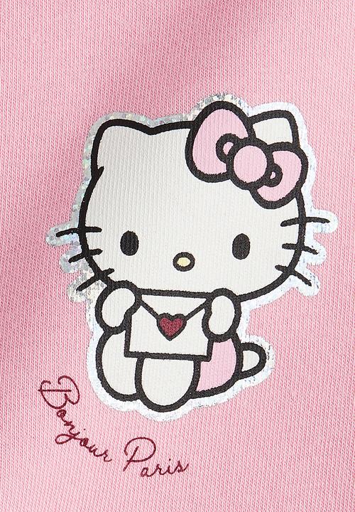 H&M - Motif-detail sweatshirt - pink/hello kitty