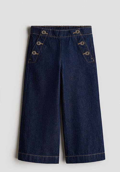H&M - Wide leg jeans - dark denim blue
