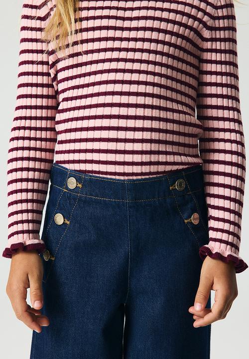 H&M - Wide leg jeans - dark denim blue