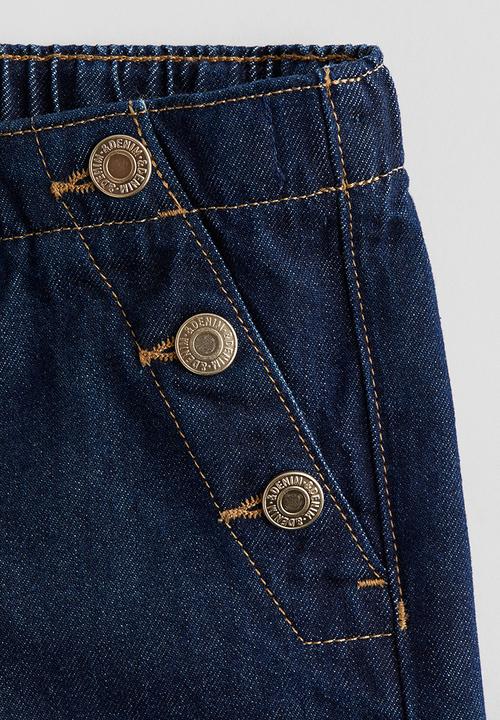 H&M - Wide leg jeans - dark denim blue