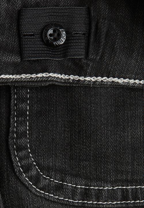 H&M - Bootcut leg low jeans - denim black 