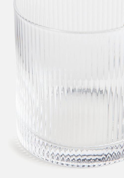 H&M - Fluted tumbler - transparent