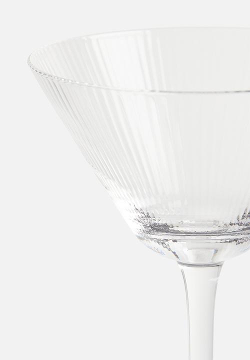H&M - Fluted cocktail glass - transparent