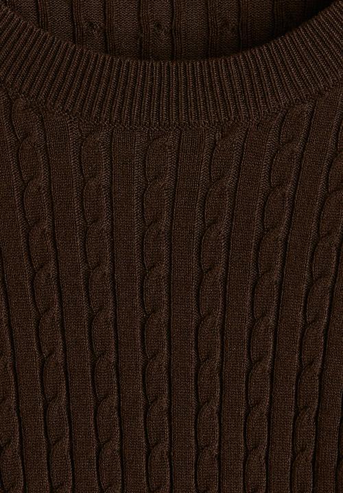H&M - Cable-knit jumper - dark brown