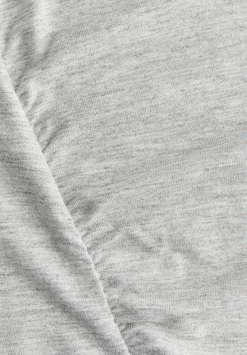 H&M - Draped jersey vest top - light grey marl