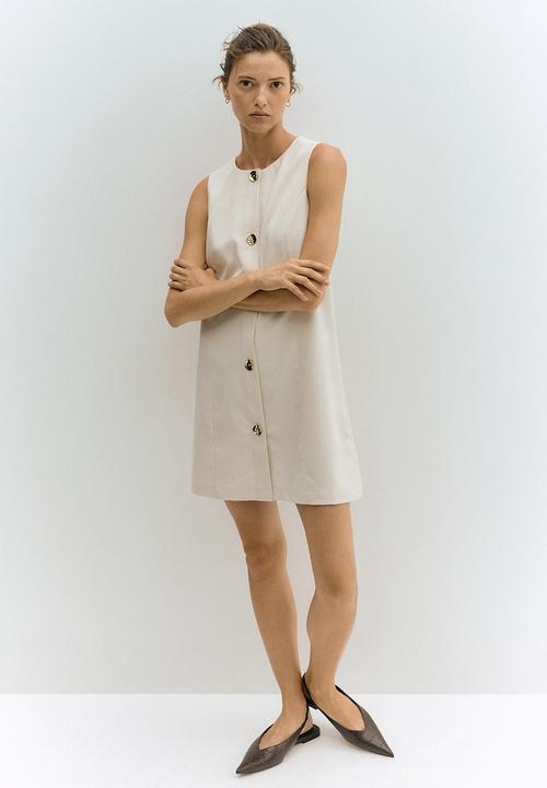 Shift dress - cream - 1300390002