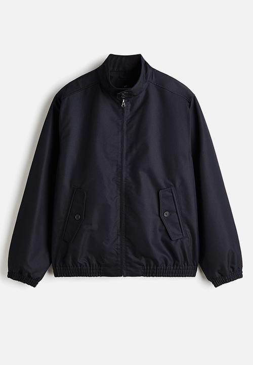 H&M - Loose fit funnel-neck jacket - navy blue