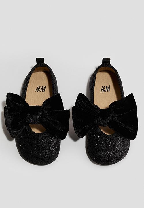 H&M - Bow-detail ballet pumps - black