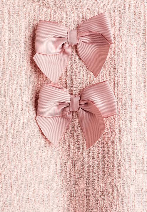H&M - Bouclé dress - light pink