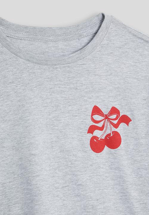 Pop Candy - Cherry print pj set - grey
