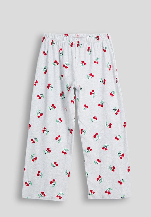 Pop Candy - Cherry print pj set - grey