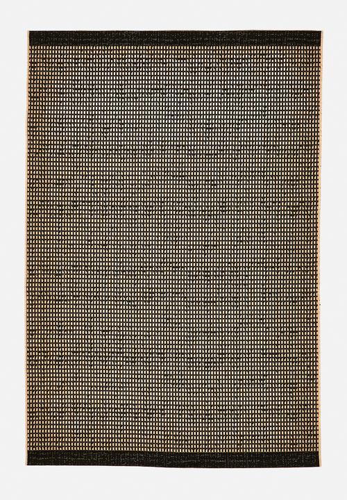 Juno Outdoor/Indoor Rug - Black & Nat