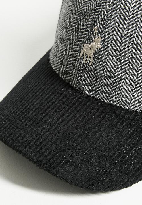 帽子 CPH 530WH WOOL HERRINGBONE CASQUETTE M/L 6 Panel Herringbone Peak - Black