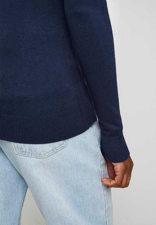 GUESS - Reyna Logo Sweater - Suiting Blue