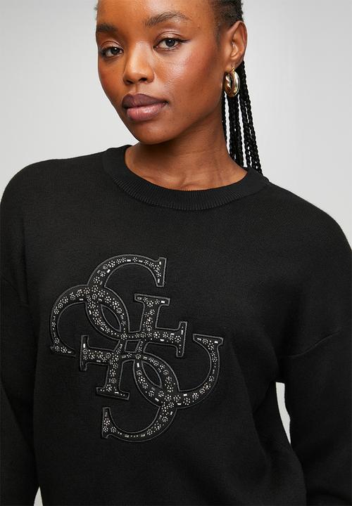 GUESS - Sylvie Logo Sweater - Jet Black