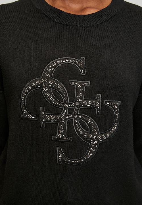 GUESS - Sylvie Logo Sweater - Jet Black
