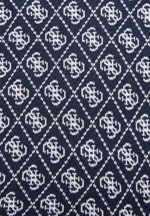 GUESS - Aubrey 4G Sweater - Blue And Cream