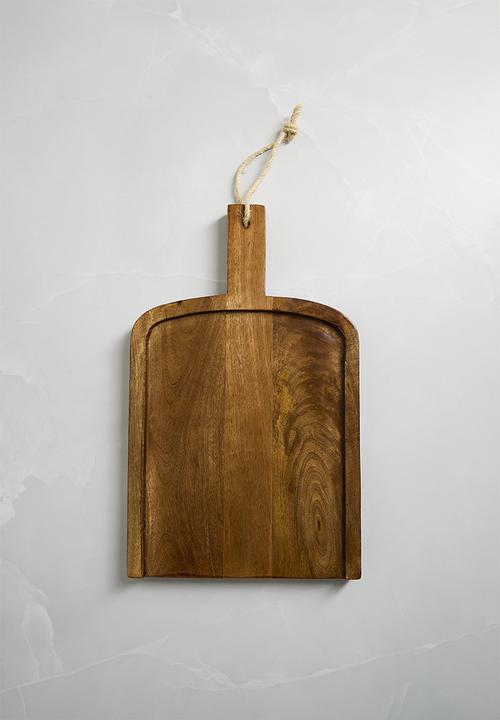 Wooden Paddle Serving Platter - Natural