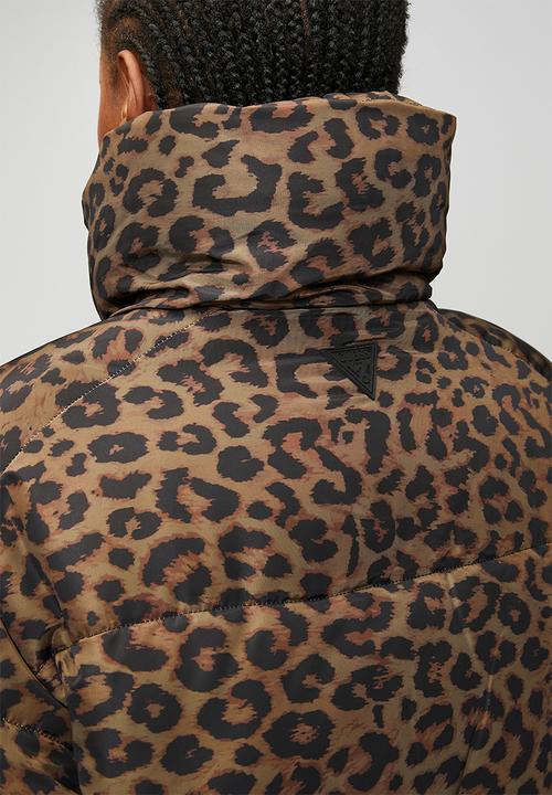 GUESS - Martina Print Crop Puffa - Savage Night