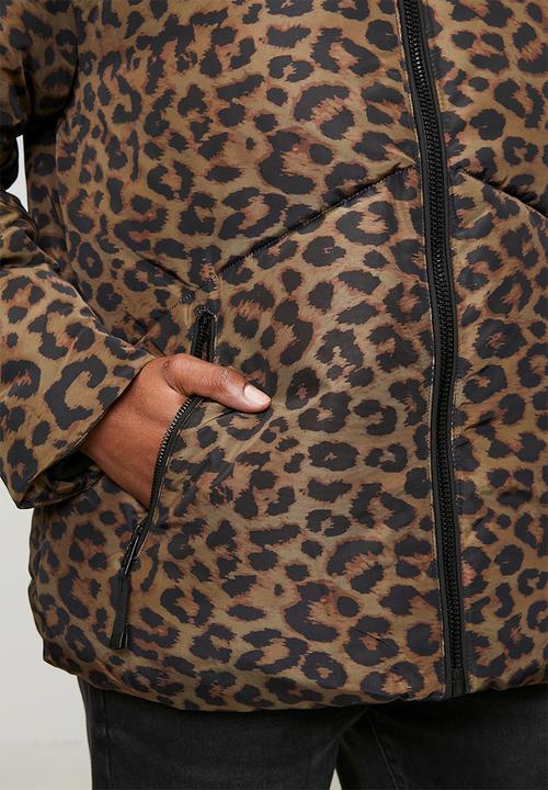 GUESS - Martina Print Crop Puffa - Savage Night