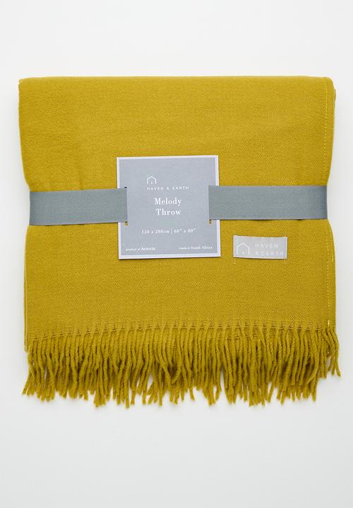 Haven & Earth  - Melody Throw Nugget - Gold