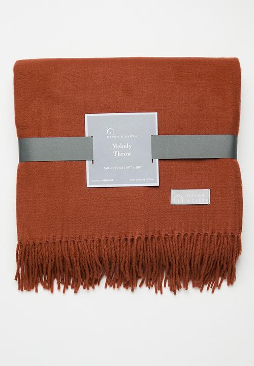 Haven & Earth  - Melody Throw - Cinnabar