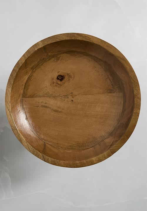 Sixth Floor - Carved Wooden Bowl - Natural