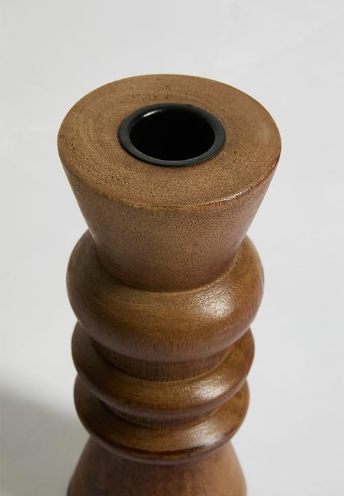 Sixth Floor - Wooden Candle Holder - Natural