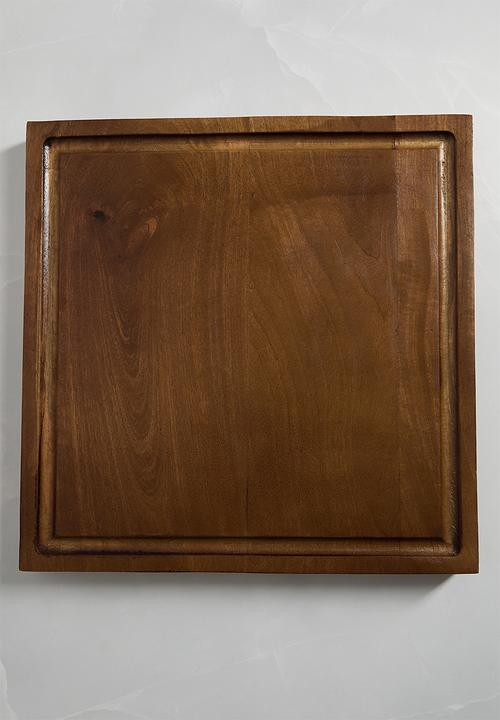 Square Wooden Chopping Board - Natural