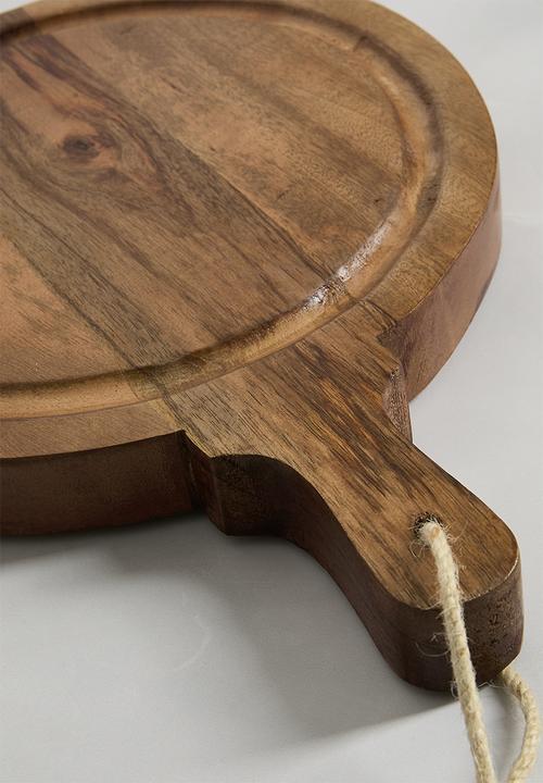 Sixth Floor - Round Wooden Paddle Chopping Board - Natural