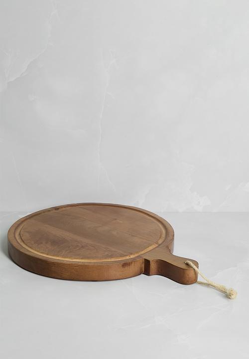 Sixth Floor - Round Wooden Paddle Chopping Board - Natural