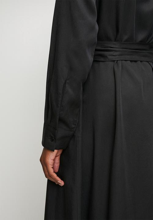 POLO - Wmn Mairi Tencel Ls Shirt Dress - Black