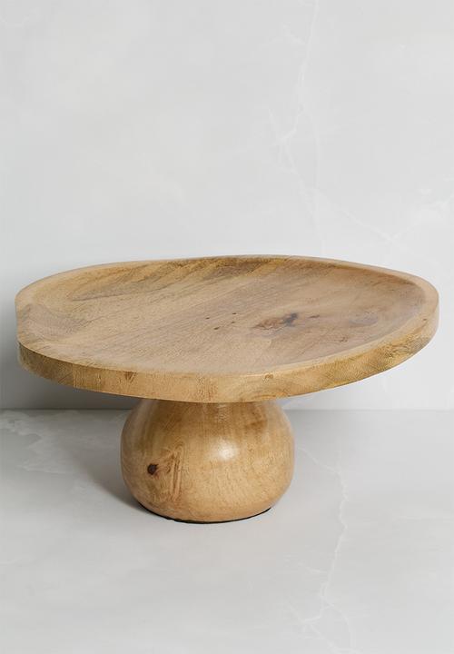 Organic Shape Cake Stand - Natural