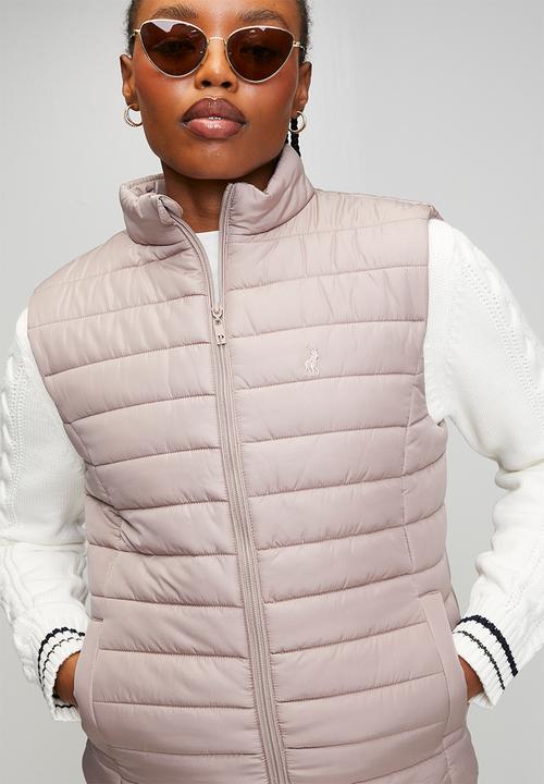 POLO - Wmn Bailey Sl Puffer Jacket - Rose Taupe