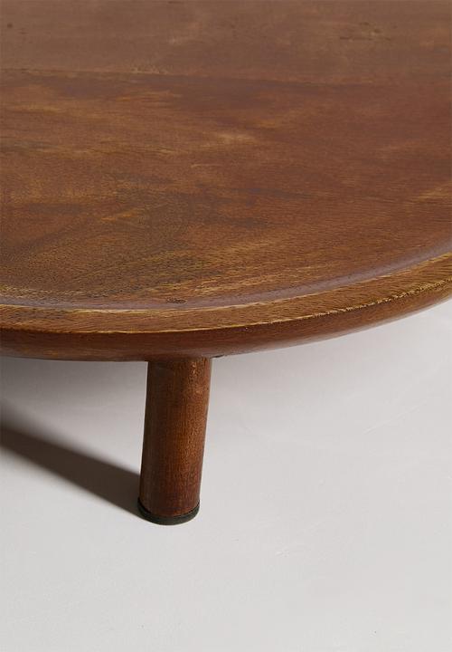 Sixth Floor - Round Wooden Décor Tray - Natural