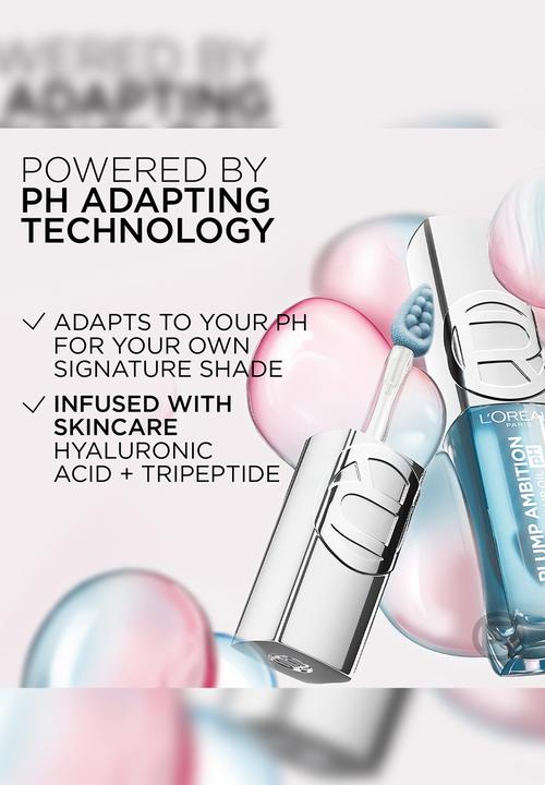 L'Oreal Paris - Plump Ambition PH Hyaluron Lip Oil - 113 Cristal Ice