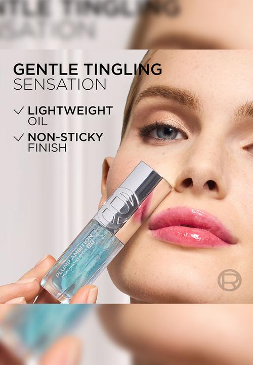 L'Oreal Paris - Plump Ambition PH Hyaluron Lip Oil - 113 Cristal Ice