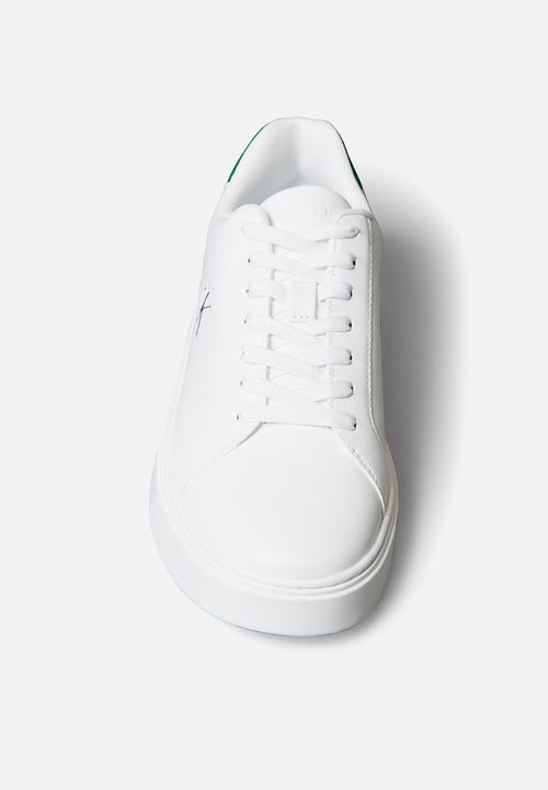 Calvin Klein - Classic Cup Laceup - Bright White/Deco Green