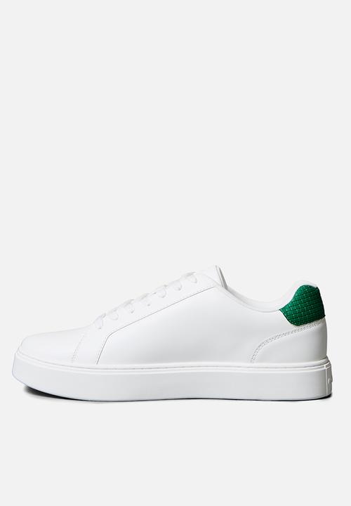 Calvin Klein - Classic Cup Laceup - Bright White/Deco Green