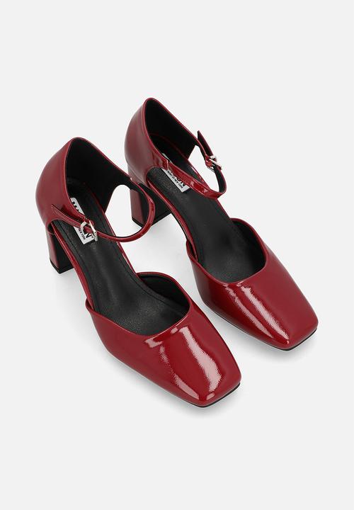 Madison® - Odessa ankle strap heel - dark red