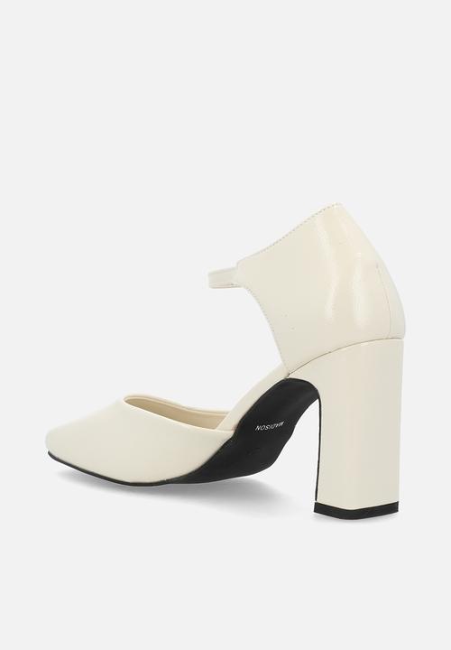 Madison® - Odessa ankle strap heel - off white
